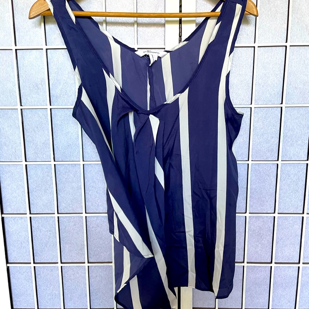 BCBG Generation flowy striped tank top Small
